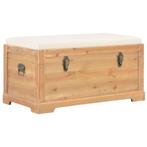 vidaXL Opslagkist met kussen 80x40x40 cm MDF, Huis en Inrichting, Woonaccessoires | Kisten, Verzenden, Nieuw