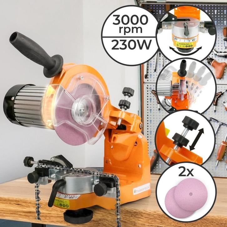 Kettingslijper 230W, Doe-het-zelf en Verbouw, Gereedschap | Slijpmachines, Nieuw, Verzenden