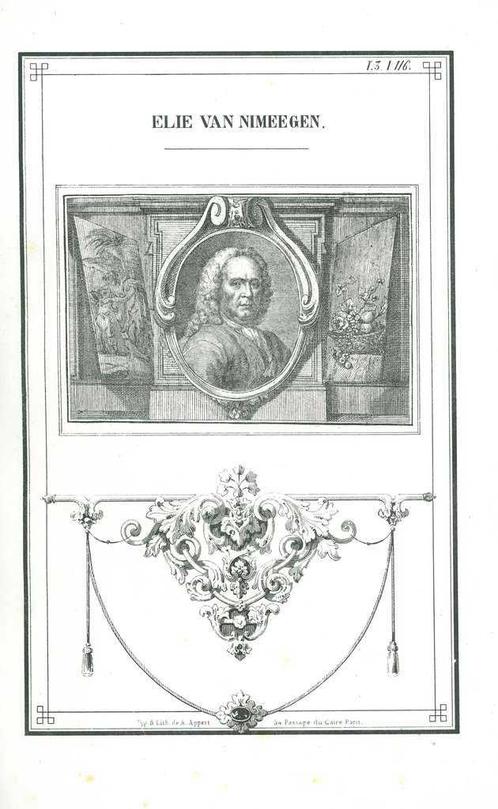 Portrait of Elias van Nijmegen, Antiek en Kunst, Kunst | Etsen en Gravures