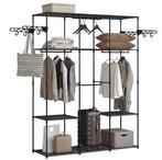 Open Kledingkast met Planken en Metalen Kledingroede, Verzenden, Nieuw