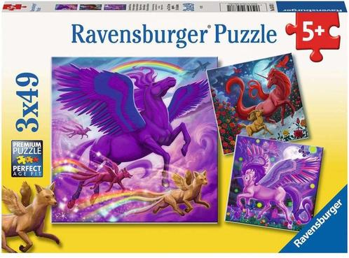 Magische Wezens Puzzel (3x49 stukjes) | Ravensburger -, Kinderen en Baby's, Speelgoed | Kinderpuzzels, Nieuw, Verzenden