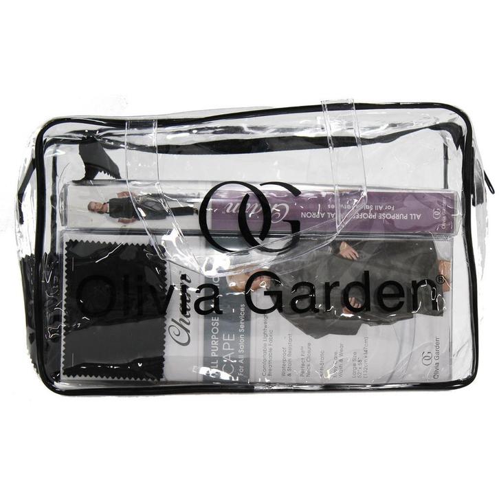 Olivia Garden  Kit 3x Charm Cape + 1x Charm Apron  Black, Sieraden, Tassen en Uiterlijk, Uiterlijk | Haarverzorging, Nieuw, Verzenden