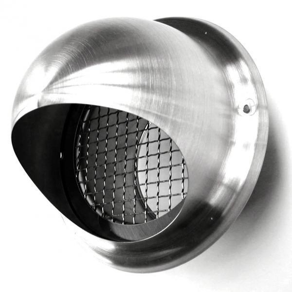 Bolrooster RVS Ø 180mm met grofmazig gaas - hoge doorlaat, Doe-het-zelf en Verbouw, Ventilatie en Afzuiging, Nieuw, Verzenden