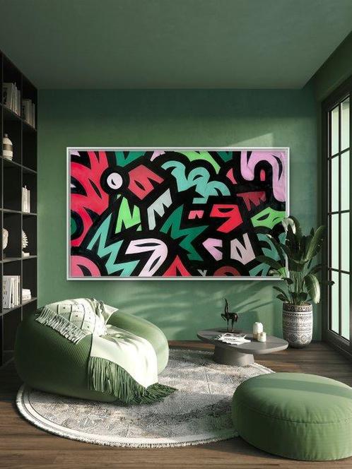 THECAVER - Wild World - XXL SIZE, Antiek en Kunst, Kunst | Schilderijen | Modern