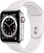 Apple Watch Series 6 44 mm kast van zilver roestvrij staal, Verzenden, Gebruikt