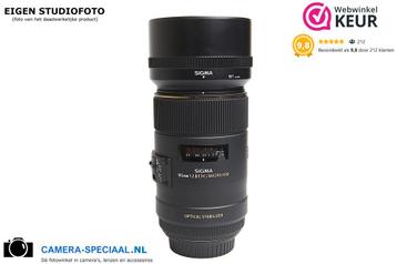 Sigma (Canon) 105mm F2.8 EX DG OS HSM macrolens met garantie beschikbaar voor biedingen