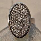 Cocktailring - 18 karaat Witgoud Diamant (Natuurlijk) -