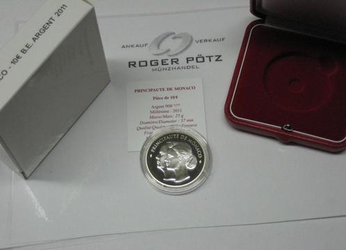 Monaco 10 Euro 2011 Hochzeit Prinz Albert en Charlene Pp..., Postzegels en Munten, Munten | Europa | Euromunten, Verzenden