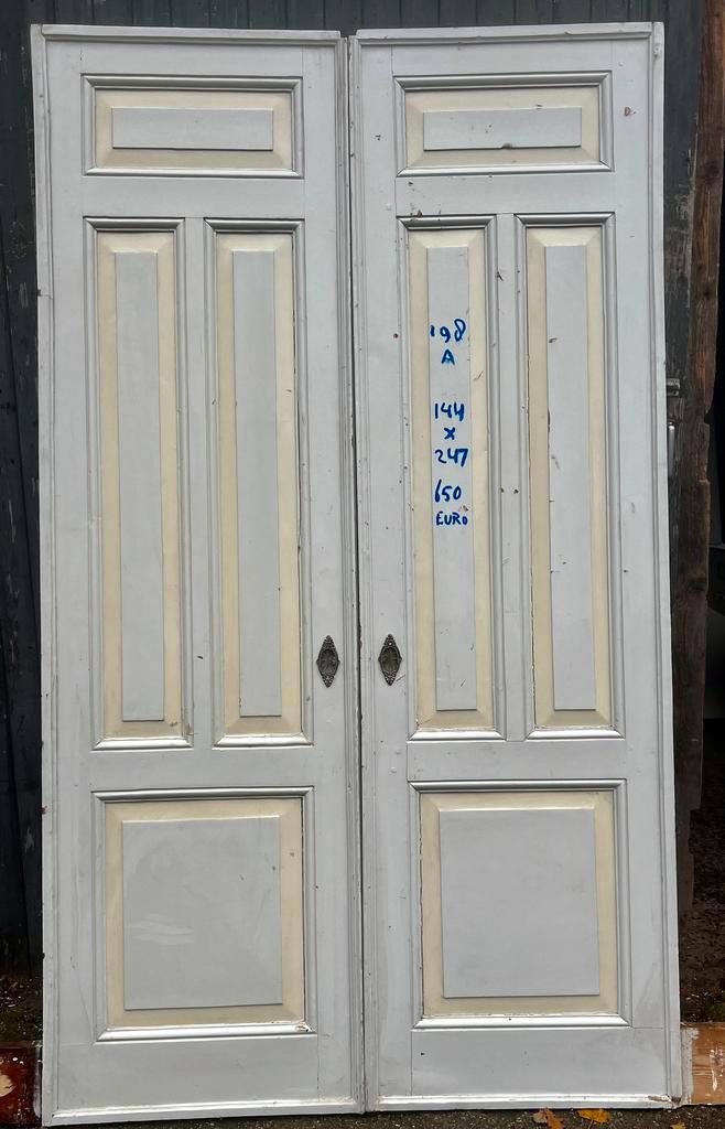 25 sets kamer en suite deuren met en zonder glas, Doe-het-zelf en Verbouw, Deuren en Horren, Binnendeur, Gebruikt, Glas, Hout