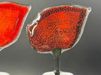 Studio Habrat - Beeldje - Poppy seed flowers (2) - fusing, Antiek en Kunst, Antiek | Glas en Kristal