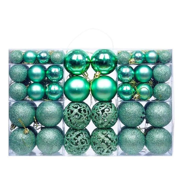 Kerstballen 100 stuks Peacock / Vintage Blauw, Diversen, Kerst, Nieuw, Ophalen of Verzenden