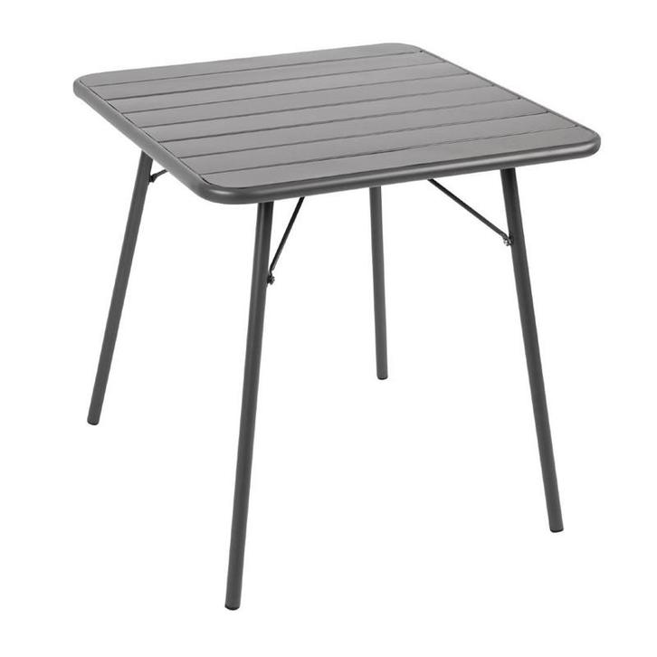 Bolero vierkante stalen tafel grijs 70cm, Zakelijke goederen, Horeca | Meubilair en Inrichting, Verzenden