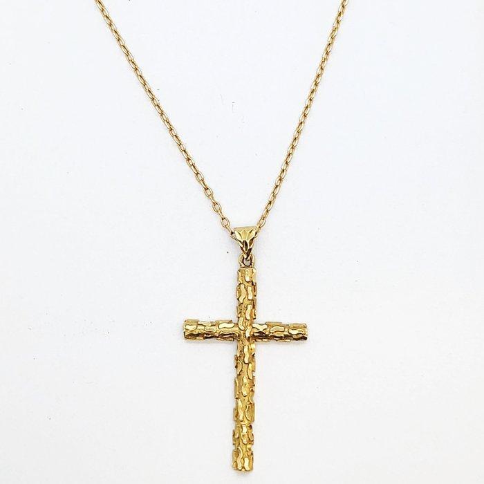 Ketting met hanger - 18 karaat Geel goud, Sieraden, Tassen en Uiterlijk, Antieke sieraden