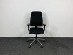 Bureaustoel Interstuhl Zwarte Stof Chroom Onderstel, Huis en Inrichting, Ophalen of Verzenden, Ergonomisch, Gebruikt, Bureaustoel