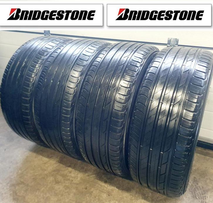 4x 215 50 R18 BRIDGESTONE 8 en 5 a 5.5mm €75 P.S GEMONTEERD, Auto-onderdelen, Banden en Velgen, 18 inch, Zomerbanden, 215 mm, Personenwagen