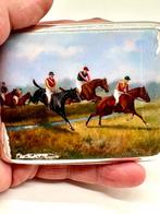 Handgemaakte antieke zilveren Sigarettendoos met, Antiek en Kunst, Antiek | Goud en Zilver