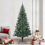 vidaXL Kunstmatig Voorverlicht Kerstboom Groen 240 cm PVC en, Diversen, Kerst, Verzenden, Nieuw