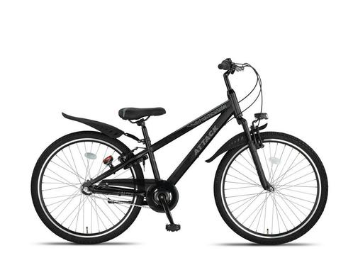 Altec Attack 24 Inch Jongensfiets 3 versnelling Mat Zwart, Fietsen en Brommers, Fietsen | Jongens, Nieuw, Ophalen of Verzenden
