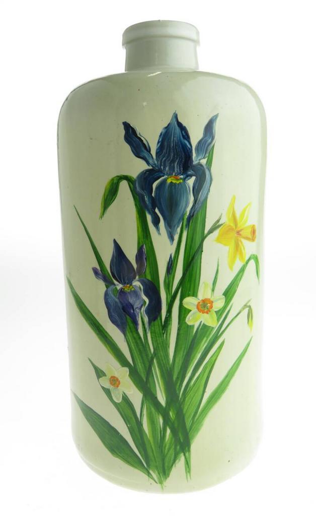 Stenen fles Apostel bier - hand beschilderd, Huis en Inrichting, Woonaccessoires | Overige, Gebruikt, Verzenden