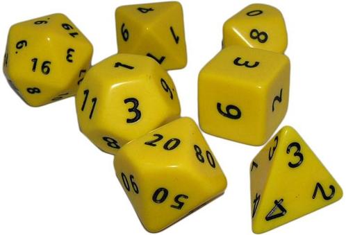Gele Jumbo Polydice Set | Spellenrijk - Spelonderdelen, Hobby en Vrije tijd, Gezelschapsspellen | Bordspellen, Nieuw, Verzenden