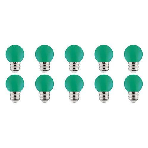 LED Lamp 10 Pack - Romba - Groen Gekleurd - E27 Fitting - 1W, Huis en Inrichting, Lampen | Tafellampen, Nieuw, Overige materialen