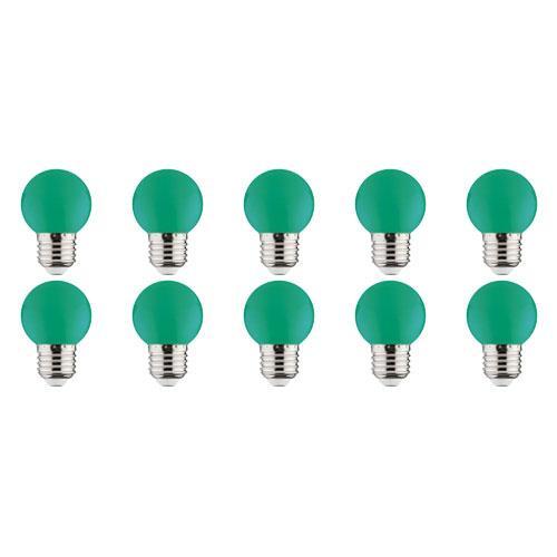 LED Lamp 10 Pack - Romba - Groen Gekleurd - E27 Fitting - 1W, Huis en Inrichting, Lampen | Tafellampen, Nieuw, Overige materialen