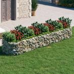 vidaXL Gabion plantenbak verhoogd 400x100x50 cm, Tuin en Terras, Bloembakken en Plantenbakken, 100 cm of meer, Verzenden, Nieuw