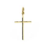 Gouden hanger van een kruis (religieus, kruis kettinghanger), Sieraden, Tassen en Uiterlijk, Bedels, Ophalen of Verzenden, Gebruikt