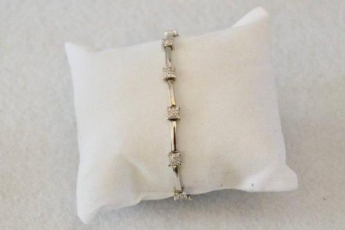Armband - 18 karaat Witgoud - 0.50ct. tw. Diamant, Sieraden, Tassen en Uiterlijk, Armbanden
