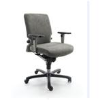 Haworth Comforto 77, nieuwe stoffering, Grijs, Ergonomisch, Bureaustoel, Zo goed als nieuw