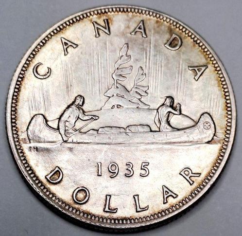 Canada. George V. 1 Dollar 1935 Silver Jubilee (Zonder, Postzegels en Munten, Munten | Europa | Niet-Euromunten