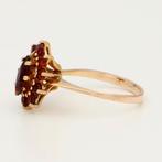 Ring - 18 karaat Geel goud Granaat - Granaat, Nieuw