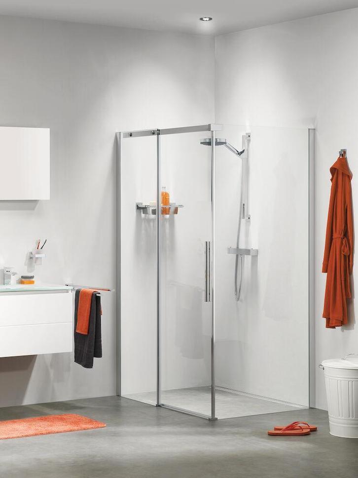 Sealskin Slider Schuifdeur met zijwand, 1380x780mm, 8mm glas, Doe-het-zelf en Verbouw, Sanitair, Douche, Nieuw, Glas, Ophalen of Verzenden