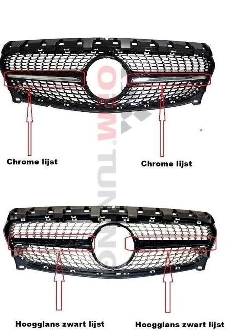 Mercedes-benz C117 X117 CLA | black diamond grille | 04/2016, Auto-onderdelen, Carrosserie en Plaatwerk, Nieuw, Mercedes-Benz