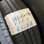 2 x Continental EcoContact 3 155-60-15 Zomerbanden 6,5mm, Gebruikt, Ophalen of Verzenden, Band(en), Personenwagen