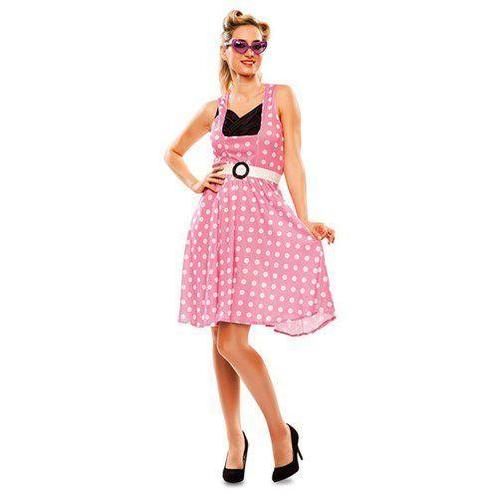 Roze pin-up jurk, Hobby en Vrije tijd, Feestartikelen, Feestartikel, Nieuw, Verzenden