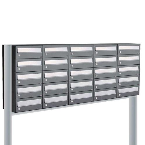 Brievenbusunit Hive set vrijstaand 5-breed, 5-hoog -, Tuin en Terras, Brievenbussen, Nieuw, Verzenden