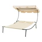 casa.pro Ligbed Avigliano tweepersoons 200x173x146 cm antrac, Tuin en Terras, Ligbedden, Verzenden, Nieuw