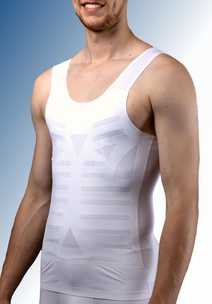 Laser Cut Shapewear Shirt -Wit-Large, Kleding | Heren, Ondergoed