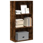 vidaXL Boekenkast 60x30x114 cm bewerkt hout gerookt, Verzenden, Nieuw