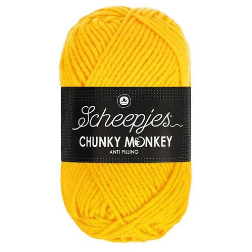 Scheepjes Chunky Monkey - 2004 canary - Acryl Garen, Hobby en Vrije tijd, Breien en Haken, Ophalen of Verzenden