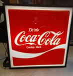 Coca-Cola Reclame Lichtbak 85 x 85cm - Origineel, Gebruikt, Ophalen