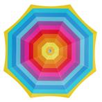 Strandparasol rainbow 180 cm, Tuin en Terras, Verzenden, Nieuw