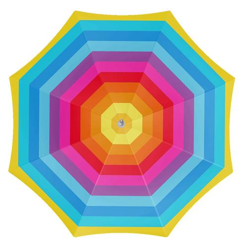 Strandparasol rainbow 180 cm, Tuin en Terras, Parasols, Nieuw, Verzenden