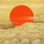 Rising Sun Golden Sky and Sea of Clouds with Original Double