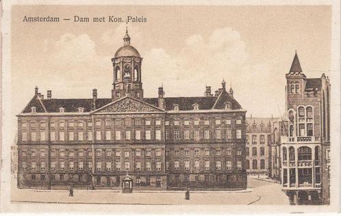 AMSTERDAM - Dam met Kon. Paleis, Verzamelen, Ansichtkaarten | Nederland, Verzenden