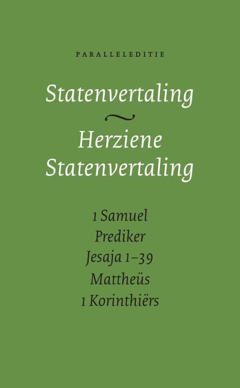 BIJBEL StV/HSV PARALLEL- 1SAM./PRED./JES.1-39/MATT./1KOR., Boeken, Godsdienst en Theologie, Gelezen, Verzenden