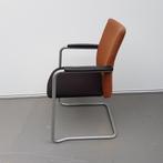 Comforto vergaderstoelen - bruin/zwarte stof (alleen per set, Ophalen of Verzenden, Nieuw
