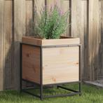 vidaXL Plantenbak 40x40x50 cm massief grenenhout, Verzenden, Nieuw, Hout