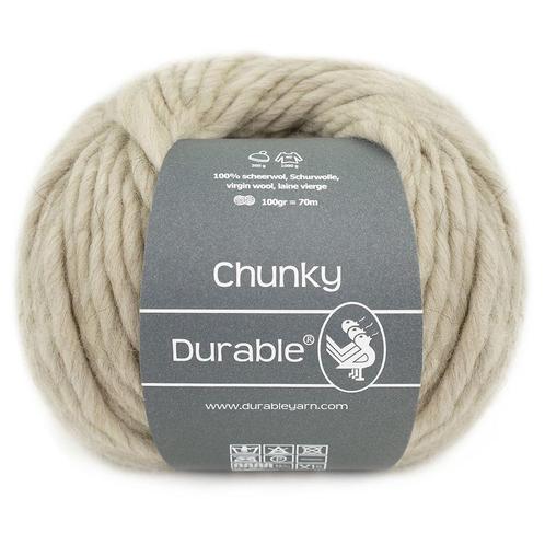 Durable Chunky - 341 pebble - 100% Scheerwol, Hobby en Vrije tijd, Breien en Haken, Ophalen of Verzenden